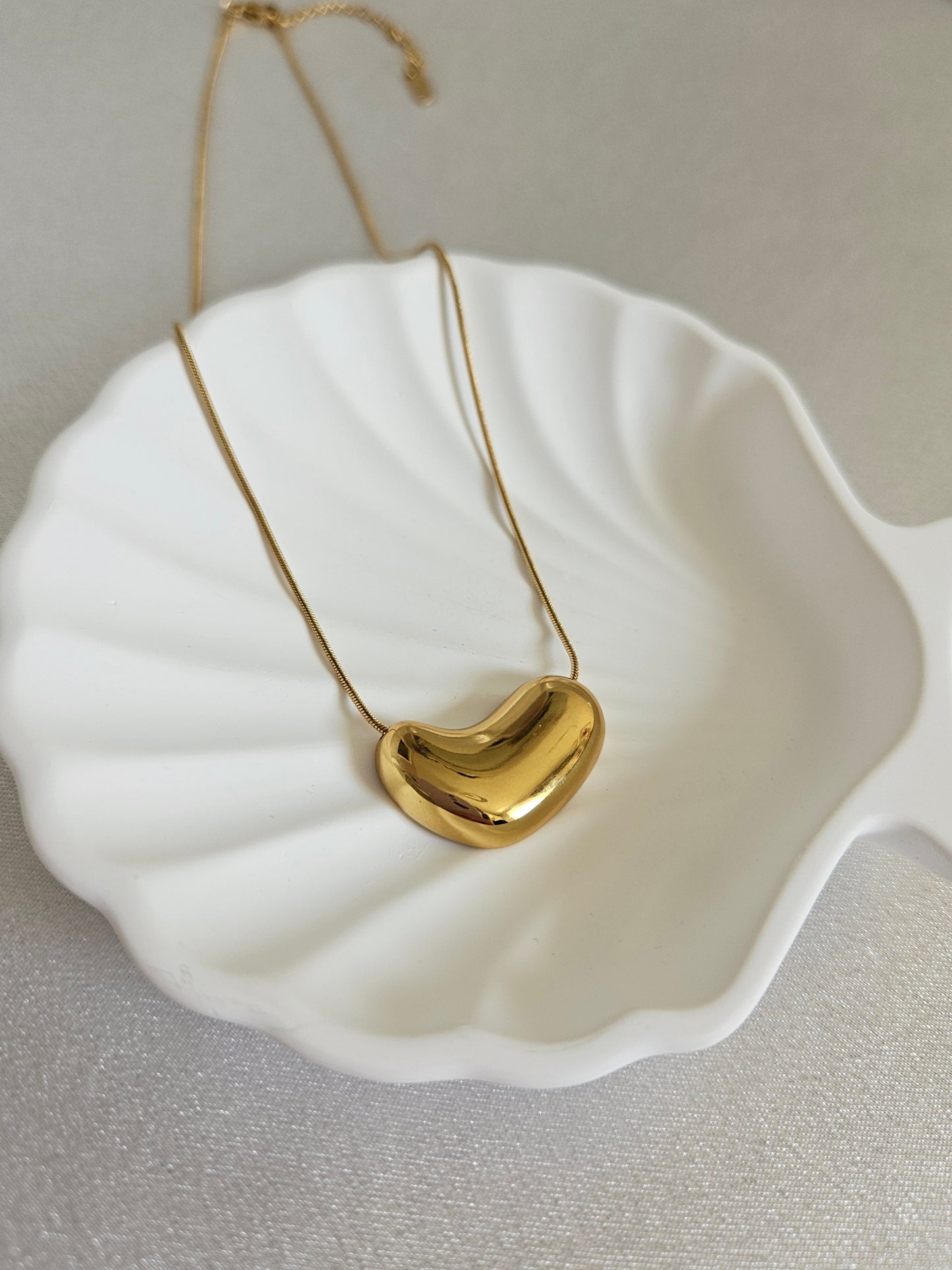 18k Gold plated charm pendant necklace.