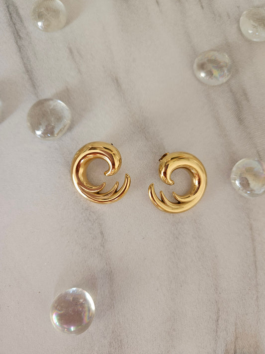 Aria 18k gold plated earrings