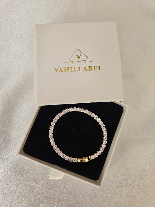 18k Gold plated tennis braclelet.